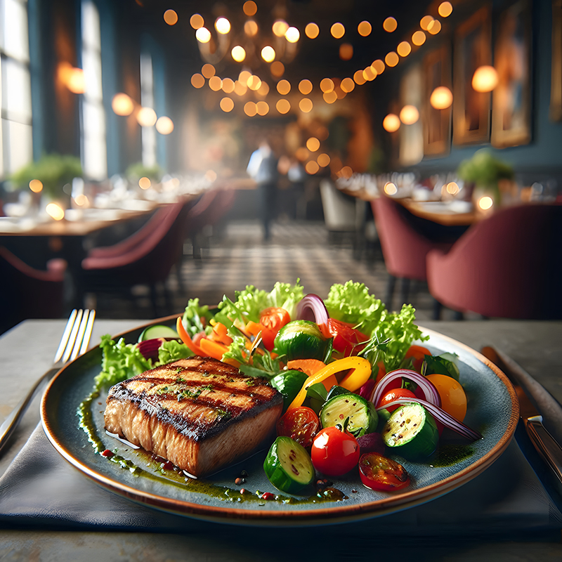 grilled-fillet-vegetable-salad-healthy-plate